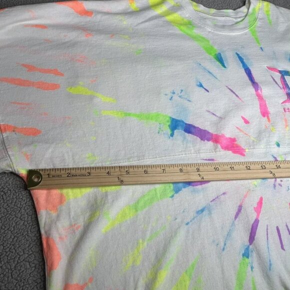 Disney Spirit Jersey Shirt Mens 2XL Neon Tie Dye Disneyland Resort Long Sleeve - Picture 9 of 14